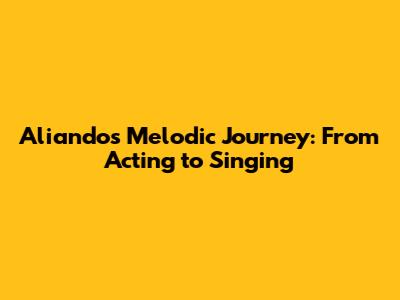 Aliando's Melodic Journey: From Acting to Singing