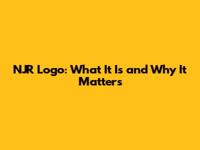 NJR Logo: What It Is and Why It Matters